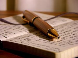 escribir, redactar, confesar, desahogarse